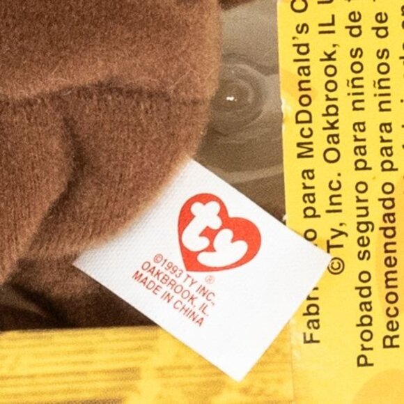 Ty Beanie Baby Rare Errors 1993 OakBrook Collectible Britannia The Bear 1999 McD - Picture 4 of 4